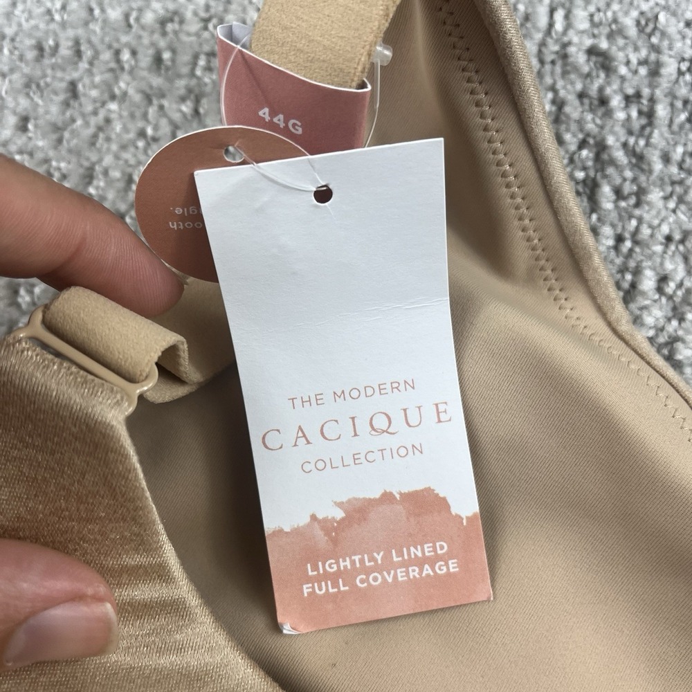 CACIQUE BEIGE Lightly Lined Full Coverage Bra; Size 44G NEW Lot Of 2 - Picture 4 of 9